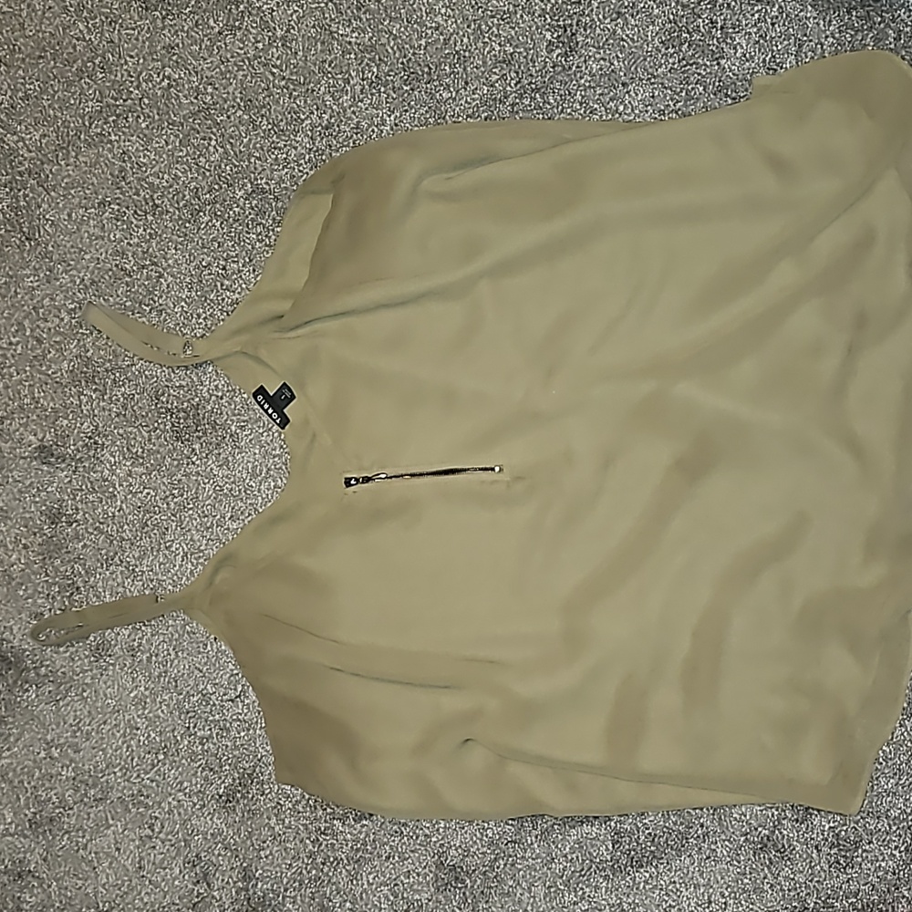 Olive tank top - Plus size